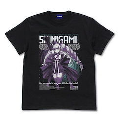超偵探事件簿 霧雨謎宮 (大碼)「小死神」Are you ready to give your Life for the truth? 黑色 T-Shirt Shinigami T-Shirt /BLACK-L【Master Detective Archives: Rain Code】