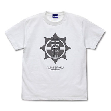 超偵探事件簿 霧雨謎宮 (細碼)「天照公司」白色 T-Shirt Amaterasu Corporation T-Shirt /WHITE-S【Master Detective Archives: Rain Code】