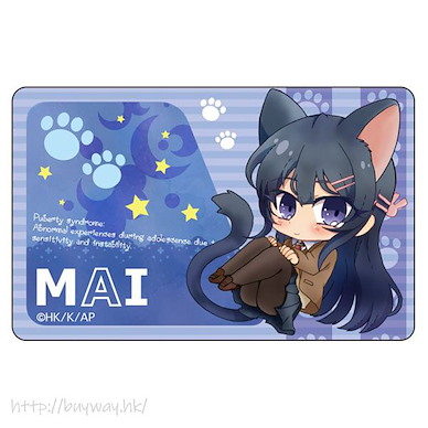 青春豬頭少年系列 「櫻島麻衣」貓咪 IC 咭貼紙 KuruKoro IC Card Sticker Mai Sakurajima A【Rascal Does Not Dream of Bunny Girl Senpai】
