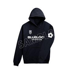 BLUE LOCK 藍色監獄 (加大)「JAPAN FOOTBALL UNION」男裝 黑色 連帽衫 Uniform Style Hoodie (Men's XL Size)【Blue Lock】