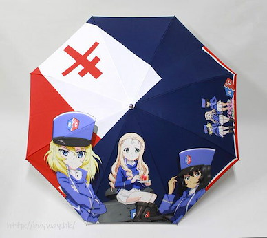 少女與戰車 「BC自由學園」縮骨傘 Ori-ITAGASA Umbrella New Illustration BC Freedom High School【Girls and Panzer】