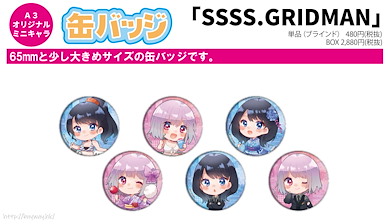 SSSS.GRIDMAN 收藏徽章 02 SD Ver. (6 個入) Can Badge 02 Mini Character (6 Pieces)【SSSS.Gridman】
