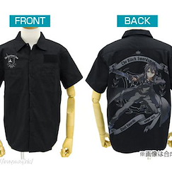 刀劍神域系列 (加大)「桐谷和人」黑の劍士 黑色 工作襯衫 Black Swordsman, Kirito Full Color Work Shirt /BLACK- XL【Sword Art Online Series】