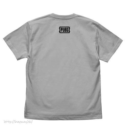 絕地求生 : 日版 (大碼)「PUBG 平底鍋攻擊」淺灰 T-Shirt