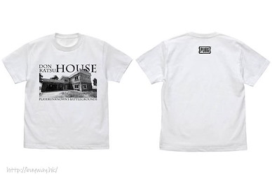 絕地求生 (中碼)「DON KATSU HOUSE」白色 T-Shirt DonKatsu House T-Shirt /WHITE-M【PlayerUnknown's Battlegrounds】