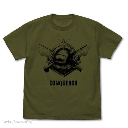 絕地求生 : 日版 (加大)「PUBG」征服者 墨綠色 T-Shirt