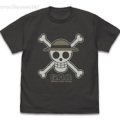 海賊王 (細碼)「草帽海賊團」夜光 墨黑色 T-Shirt Straw Hat Skull Glow-in-the-Dark T-Shirt /SUMI-S【One Piece】