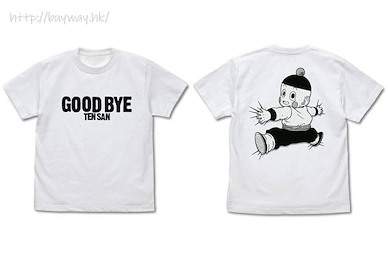 龍珠 (大碼)「餃子」再見了！天津飯！夜光 白色 T-Shirt Goodbye Ten-san T-Shirt Glow-in-the-Dark Ver. /WHITE-L【Dragon Ball】