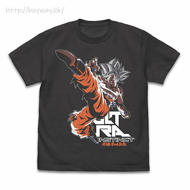 龍珠 (中碼)「孫悟空」自在極意功 墨黑色 T-Shirt Instinct Goku T-Shirt 2nd Ver./SUMI-M【Dragon Ball】