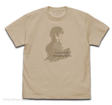 終將成為妳 (細碼)「佐伯沙彌香」淺米黄色 T-Shirt Sayaka Saeki T-Shirt /LIGHT BEIGE-S【Bloom Into You】