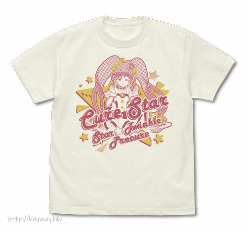光之美少女系列 : 日版 (中碼)「星奈光」香草白 T-Shirt