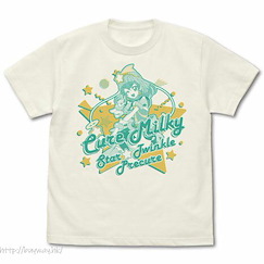 光之美少女系列 (大碼)「羽衣拉拉」香草白 T-Shirt Cure Milky T-Shirt /VANILLA WHITE-L【Pretty Cure Series】