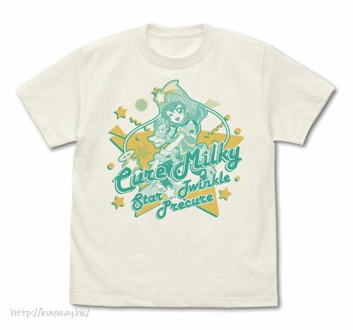 光之美少女系列 : 日版 (細碼)「羽衣拉拉」香草白 T-Shirt