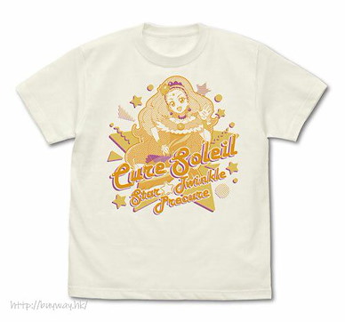 光之美少女系列 (細碼)「天宮愛蓮娜」香草白 T-Shirt Cure Soleil T-Shirt /VANILLA WHITE-S【Pretty Cure Series】