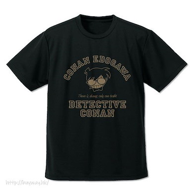 名偵探柯南 (中碼)「江戶川柯南」Icon 吸汗快乾 黑色 T-Shirt Conan Edogawa Icon Mark Dry T-Shirt /BLACK-M【Detective Conan】