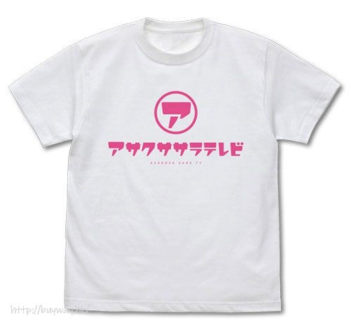 皿三昧 : 日版 (中碼)「アサクササラテレビ」白色 T-Shirt
