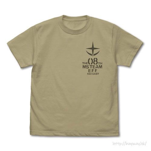 機動戰士高達系列 : 日版 (加大)「第08MS小隊」深卡其色 T-Shirt