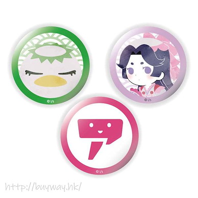 皿三昧 「河童 + 吾妻沙羅」徽章 (3 個入) Can Badge Set Keppi & Azuma Sara【Sarazanmai】