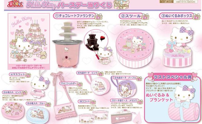 Sanrio系列 : 日版 一番賞 Hello Kitty Birthday (70 + 1 個入)