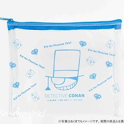 名偵探柯南 「怪盜基德」透明 平面袋 Simple Clear Pouch Flat Type Kaito Kid【Detective Conan】