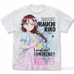 LoveLive! Sunshine!! (加大)「櫻內梨子」睡衣 Ver. 白色 全彩 T-Shirt Riko Sakurauchi Full Graphic T-Shirt Pajama Ver./WHITE-XL【Love Live! Sunshine!!】