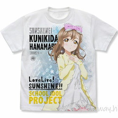 LoveLive! Sunshine!! (加大)「國木田花丸」睡衣 Ver. 白色 全彩 T-Shirt Hanamaru Kunikida Full Graphic T-Shirt Pajama Ver./WHITE-XL【Love Live! Sunshine!!】