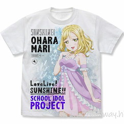 LoveLive! Sunshine!! (大碼)「小原鞠莉」睡衣 Ver. 白色 全彩 T-Shirt Mari Ohara Full Graphic T-Shirt Pajama Ver./WHITE-L【Love Live! Sunshine!!】