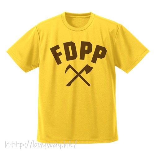 普羅米亞 : 日版 (中碼)「烈焰救火隊」吸汗快乾 淡黃色 T-Shirt