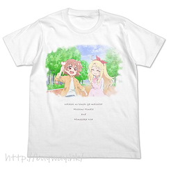 天使降臨到我身邊！ : 日版 (細碼)「星野日向 + 姬坂乃愛」白色 T-Shirt
