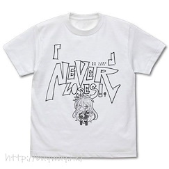 遊戲人生 (加大)「白」『』NEVER LOSES 白色 T-Shirt "Shiro"'s " "(blank) Never Loses! T-Shirt /WHITE-XL【No Game No Life】