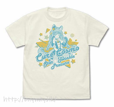 光之美少女系列 (細碼)「宇宙天使」香草白 T-Shirt Star*Twinkle PreCure Cure Cosmos T-Shirt /VANILLA WHITE-S【Pretty Cure Series】