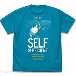 Fate 外傳 魔法少女☆伊莉雅 (大碼)「巴潔特‧法迦‧克米茲」土耳其藍 T-Shirt Bazett's "To Live (Physically)" T-Shirt /TURQUOISE BLUE-L【Fate/Kaleid Liner Prisma Illya】