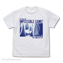 遊戲人生 (加大)「白」LIFE WAS AN IMPOSSIBLE GAME 白色 T-Shirt Life was an Impossible Game T-Shirt /WHITE-XL【No Game No Life】