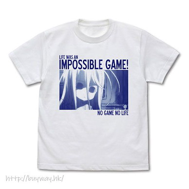 遊戲人生 (中碼)「白」LIFE WAS AN IMPOSSIBLE GAME 白色 T-Shirt Life was an Impossible Game T-Shirt /WHITE-M【No Game No Life】