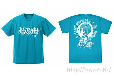 Re：從零開始的異世界生活 (加大)「雷姆」側面 吸汗快乾 土耳其藍 T-Shirt Profile Rem Dry T-Shirt /TURQUOISE BLUE-XL【Re:Zero】