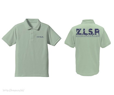 佐賀偶像是傳奇 (加大)「Z.L.S.P」灰綠 Polo Shirt Franchouchou Polo Shirt /SAGE GREEN-XL【Zombie Land Saga】