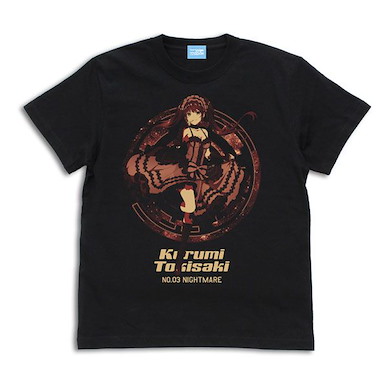 約會大作戰 (細碼)「時崎狂三」顯現 Ver. 黑色 T-Shirt Kurumi Tokisaki T-Shirt Manifestation Ver. /BLACK-S【Date A Live】