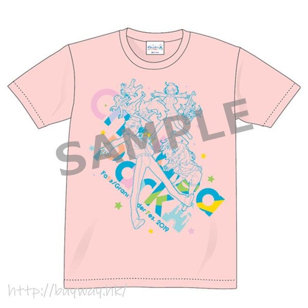 Fate系列 : 日版 (大碼) 粉紅 FGO Fes. 2019 T-Shirt