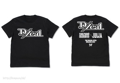 偶像大師 百萬人演唱會！ (細碼)「D/Zeal」黑色 T-Shirt D/Zeal T-Shirt /BLACK-S【The Idolm@ster Million Live!】