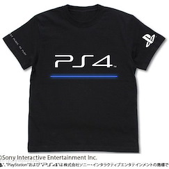 PlayStation : 日版 (中碼)「PS4」黑色 T-Shirt