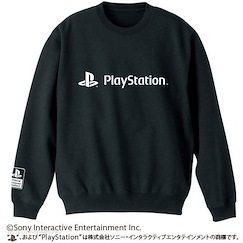PlayStation (加大)「PlayStation」黑色 長袖 運動衫 Sweat Shirt "PlayStation"/BLACK-XL【PlayStation】