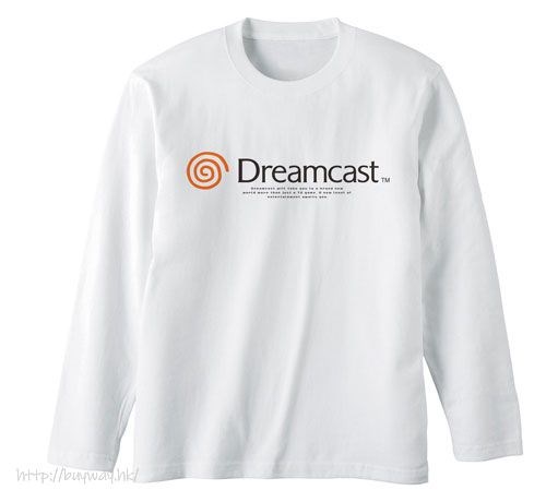 Dreamcast (DC) : 日版 (中碼)「Dreamcast」長袖 白色 T-Shirt