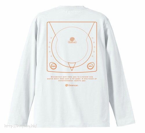 Dreamcast (DC) : 日版 (大碼)「Dreamcast」長袖 白色 T-Shirt