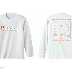 Dreamcast (DC) (中碼)「Dreamcast」長袖 白色 T-Shirt Long Sleeve T-Shirt w/o Rib /WHITE-M【Dreamcast】