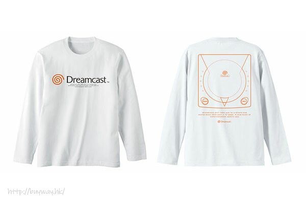Dreamcast (DC) : 日版 (加大)「Dreamcast」長袖 白色 T-Shirt