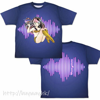 山T女福星 (大碼)「阿琳」雙面 全彩 T-Shirt Lum-chan Neon Pop Double-sided Full Graphic T-Shirt /L【Urusei Yatsura】