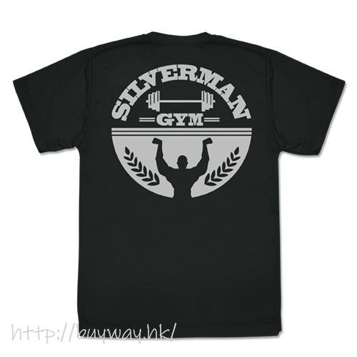 流汗吧！健身少女 : 日版 (細碼)「Silverman Gym」黑色 T-Shirt