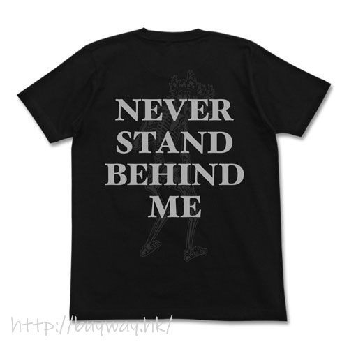 骷髏13 : 日版 (加大)「NEVER STAND BEHIND ME」黑色 T-Shirt