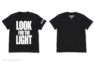 最後生還者 (細碼)「LOOK FOR THE LIGHT」黑色 T-Shirt T-Shirt /BLACK-S【The Last of Us】
