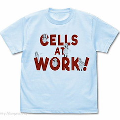 工作細胞 (大碼)「血小板」淺藍色 T-Shirt Platelet T-Shirt /LIGHT BLUE-L【Cells at Work!】